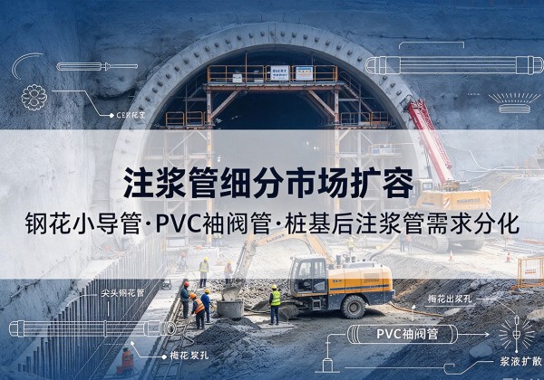黄山注浆管细分市场扩容，隧道钢花小导管、PVC 袖阀管、桩基后注浆管需求分化
